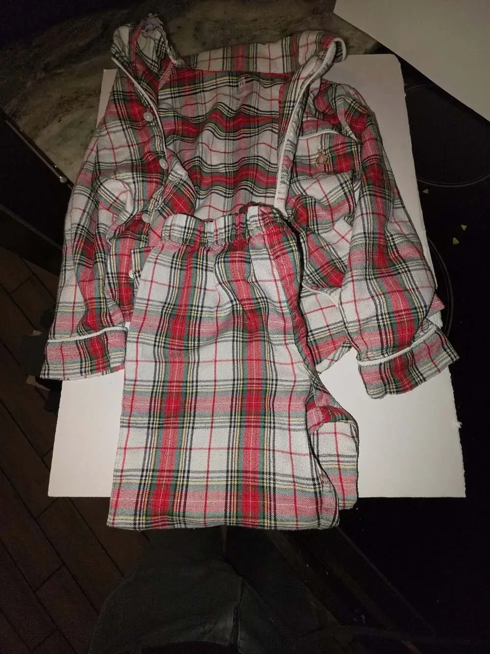 Baby Gap Toddler Plaid Button-Down Pajama Set